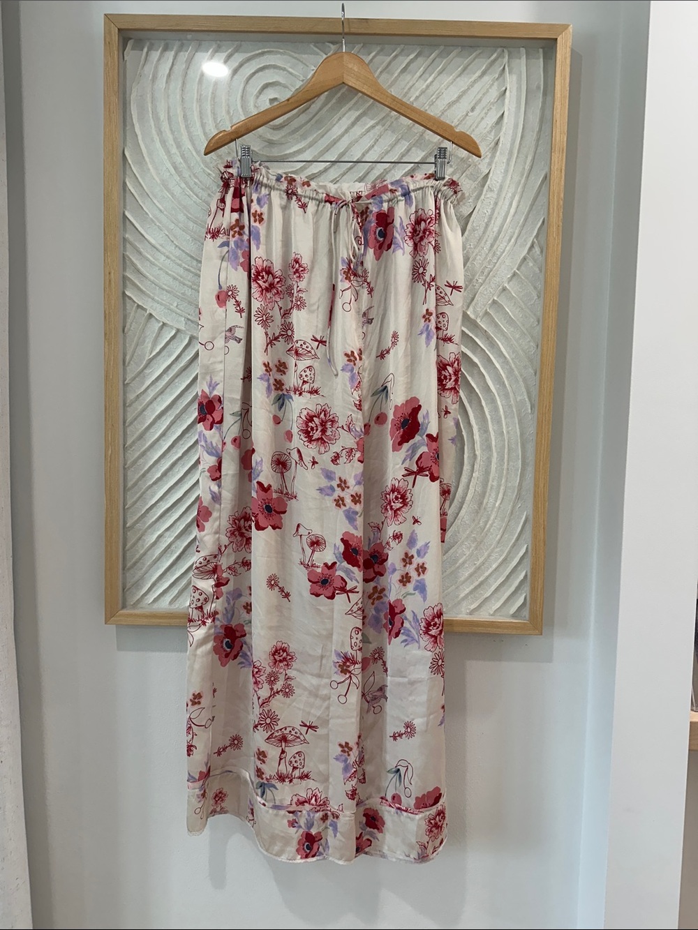 Intimately Free People silk flowy drawstring pants